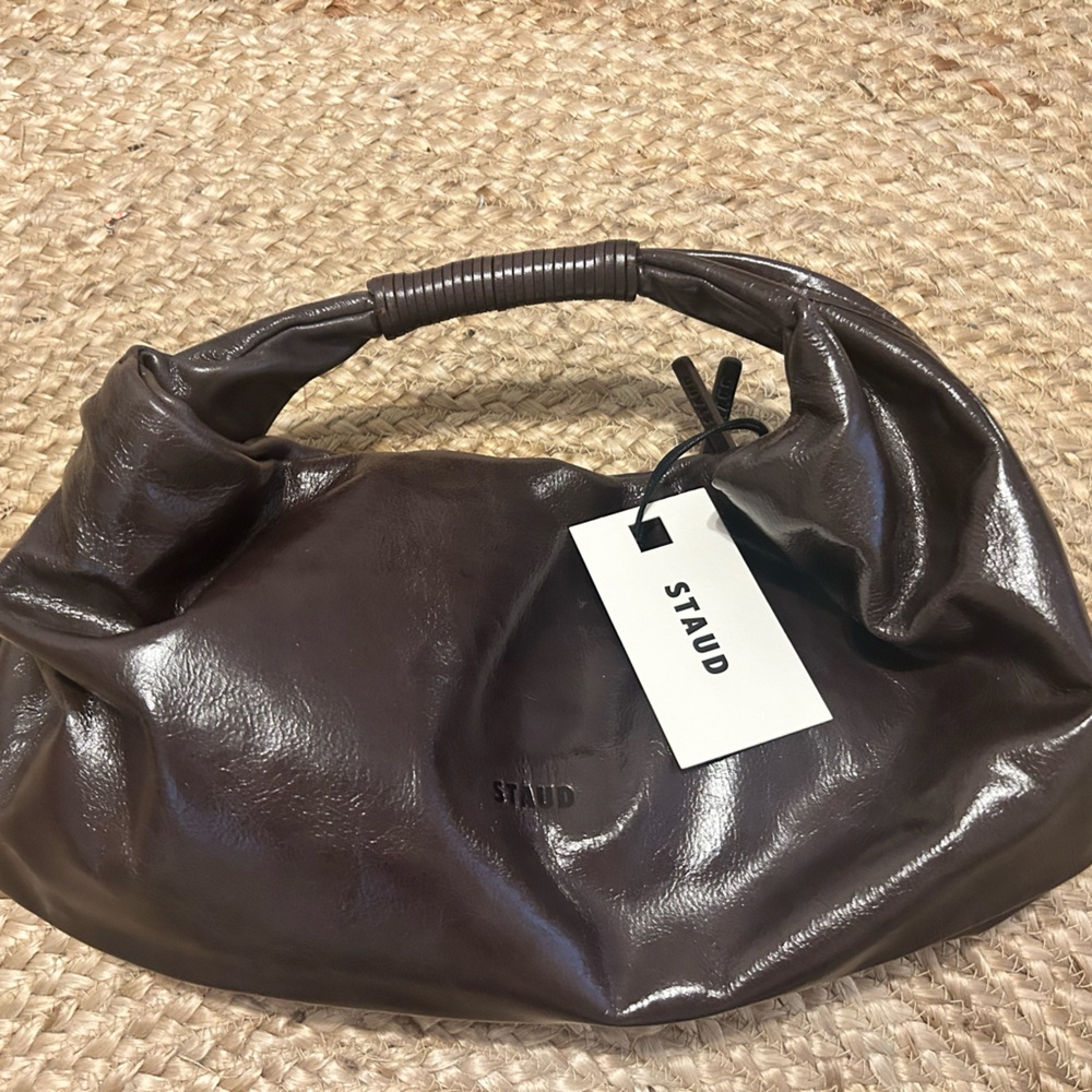 NWT • STAUD mini Ronnie bag in Espresso leather - Picture 2 of 16